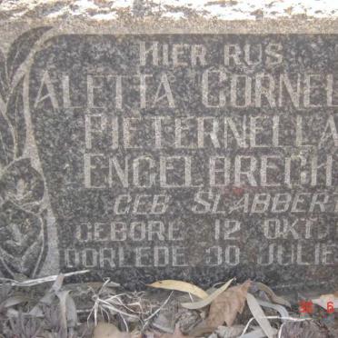 ENGELBRECHT Aletta Cornelia Pieternella nee SLABBERT 1881-1947