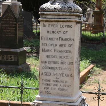 FRANKISH Elizabeth -1900