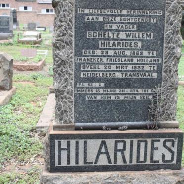 HILARIDES Schelte Willem 1868-1932