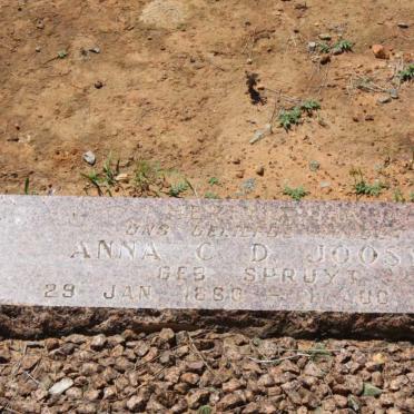 JOOSTE Anna C.D. nee SPRUYT 1880-1959