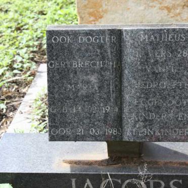 JACOBS Gertbrechtha Maria 1914-1983