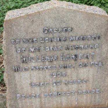 LAMONT William -1935