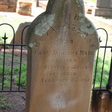 MARE Paul Jacobus 1832-1883