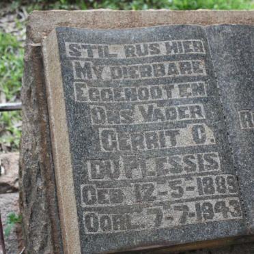 PLESSIS Gerrit C., du 1889-1943