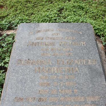 ROUX Antonie Petrus 1863-1912 &amp; Susanna Elizabeth Magrietha 1872-1947