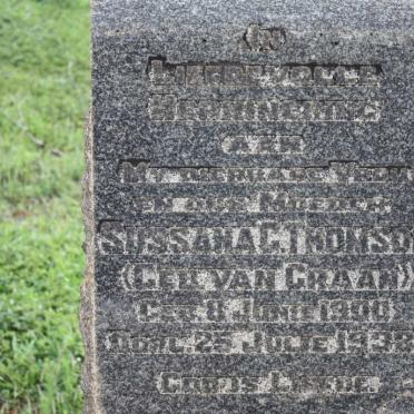 THOMSON Susanna G. nee VAN GRAAN 1900-1933