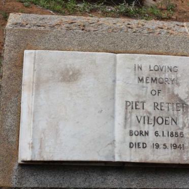 VILJOEN Piet Retief 1853-1926 &amp; Susanna Adriana PRETORIUS 1859-1932 :: VILJOEN Piet Retief 1886-1941