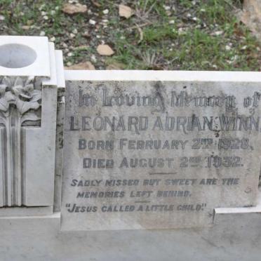 WINN Leonard Adrian 1928-1932 