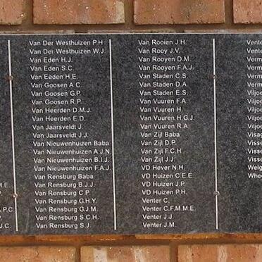 1. Old memorial wall - now replaced