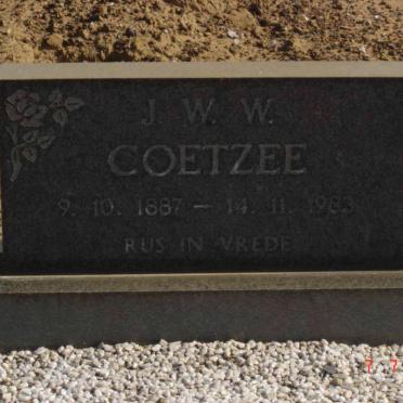 COETZEE J.W.W. 1887-1983