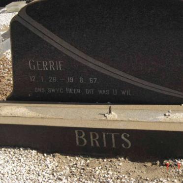 BRITS Gerrie 1926-1967