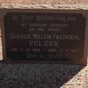 PELZER Schalk Willem Frederick 1888-1957