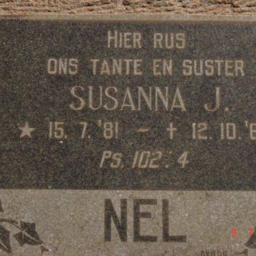 NEL Susanna J. 1881-1964