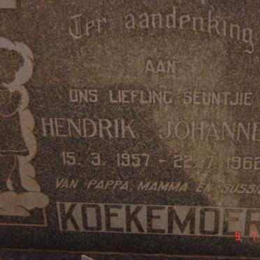 KOEKEMOER Hendrik Johannes 1957-1962