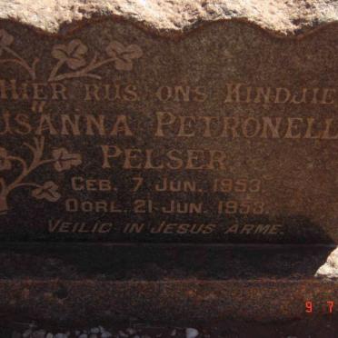 PELSER Susanna Petronella 1953-1953