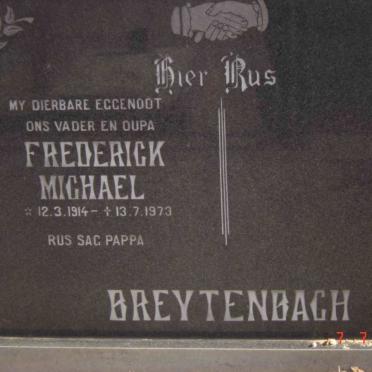 BREYTENBACH Frederick Michael 1914-1973