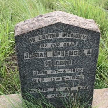 MUGUNI Josian Mphengula 1902-1938