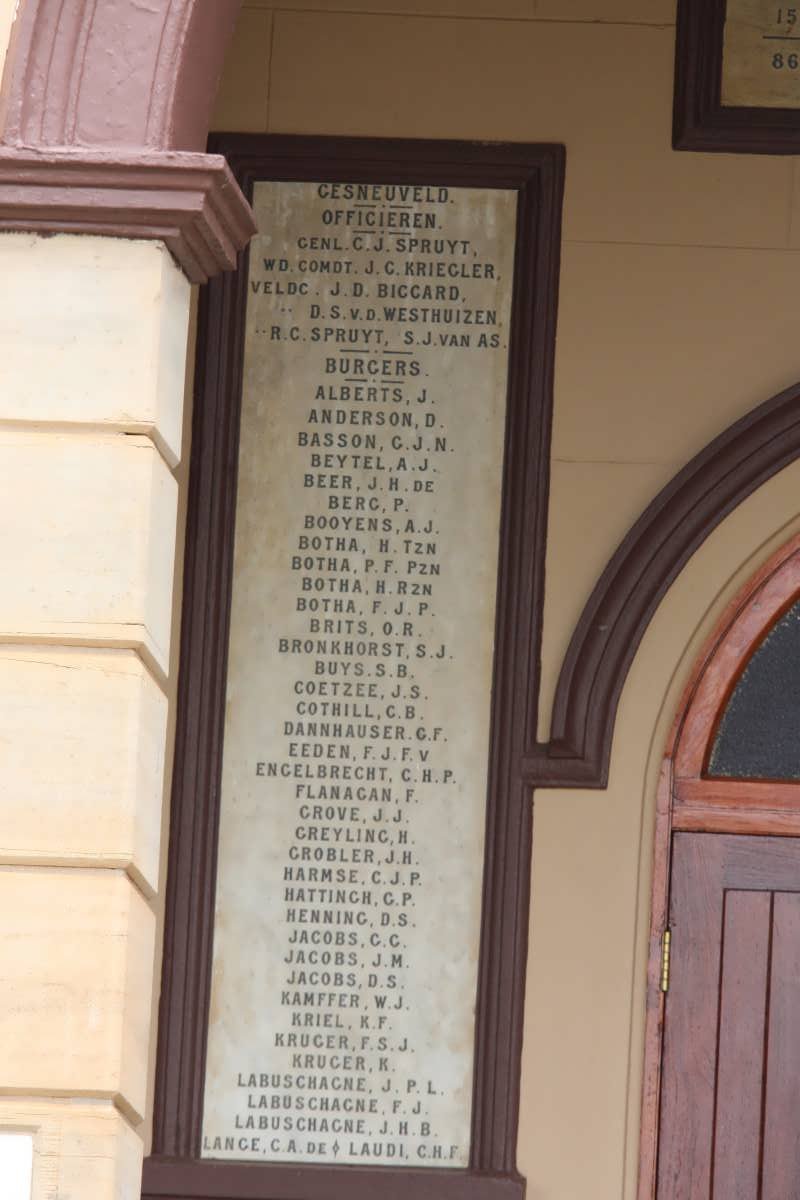 06. Plaque with list of names