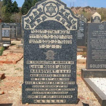 KARNOVSKY Moses Jacob -1946