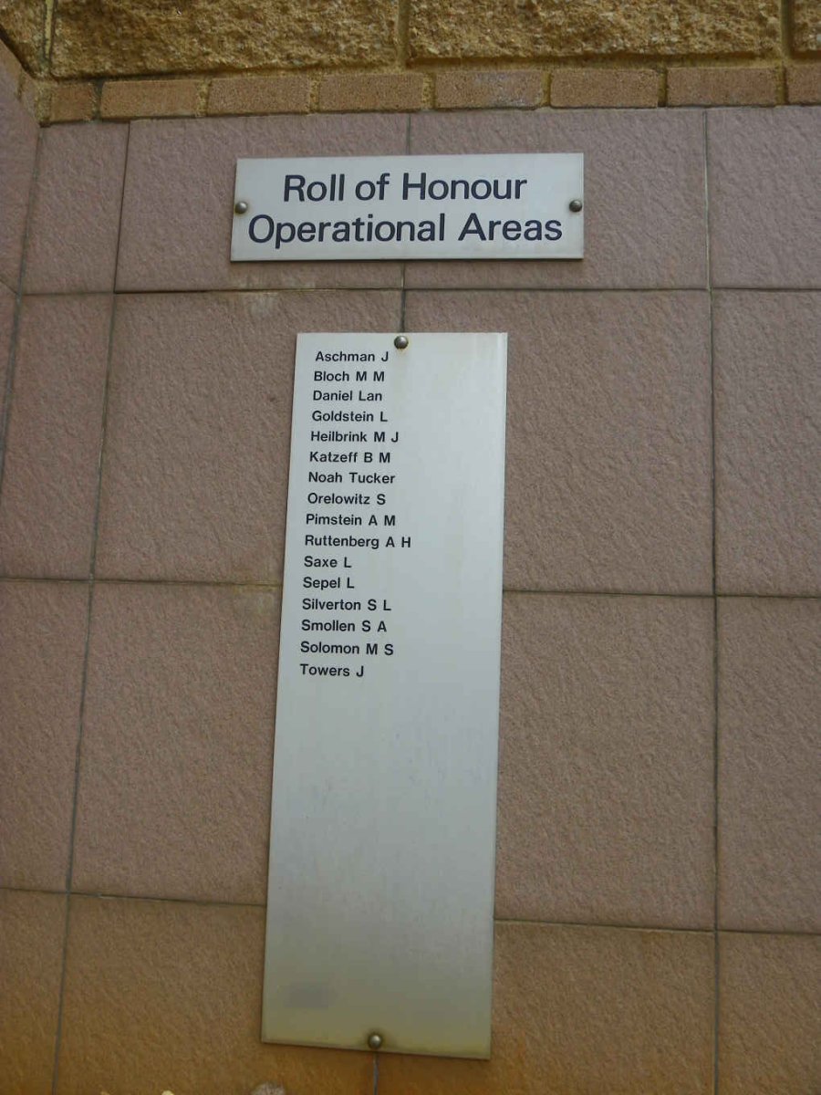 09. Roll of Honour - Operational areas
