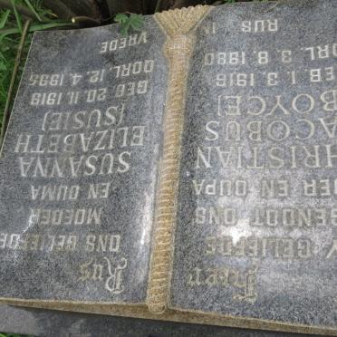 ? Christian Jacobus 1916-1980 &amp; Susanna Elizabeth 1919-1995