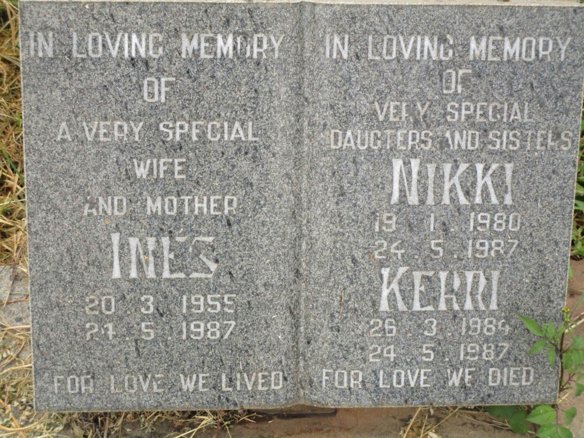 ? Ines 1955-1987 :: ? Nikki 1980-1987 :: ? Kerri 1984-1987