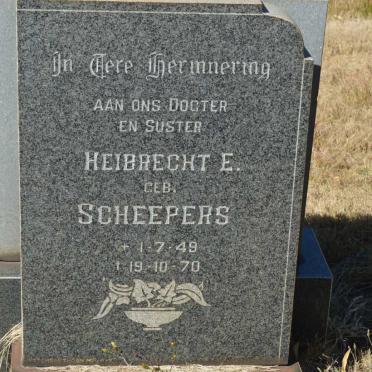 ? Heibrecht E. nee SCHEEPERS 1949-1970