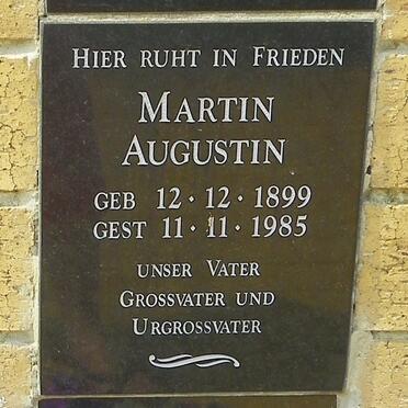 AUGUSTIN Martin 1899-1985