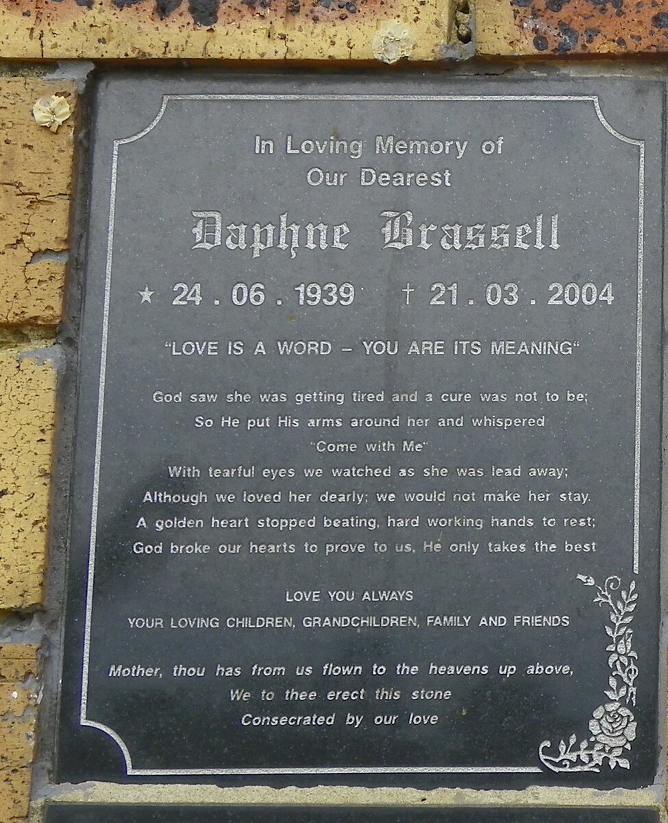 BRASSELL Daphne 1939-2004