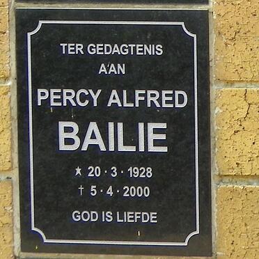 BAILIE Percy Alfred 1928-2000