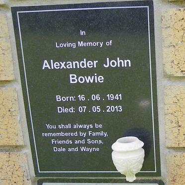BOWIE Alexander John 1941-2013