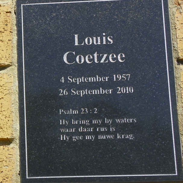 COETZEE Louis 1957-2010