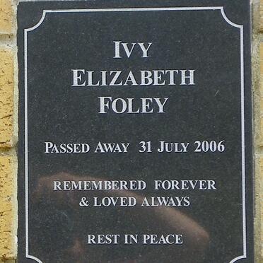 FOLEY Ivy Elizabeth -2006