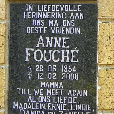 FOUCHÉ Anne 1954-2000