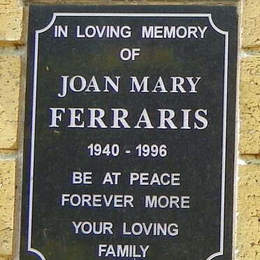 FERRARIS Joan Mary 1940-1996