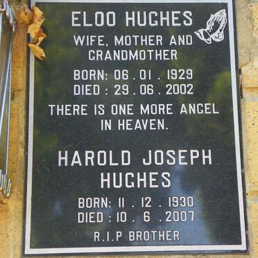 HUGHES Harold Joseph 1930-2007 &amp; Eloo 1929-2002