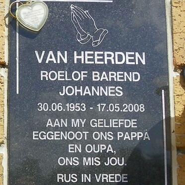 HEERDEN Roelof Barend Johannes, van 1953-2008