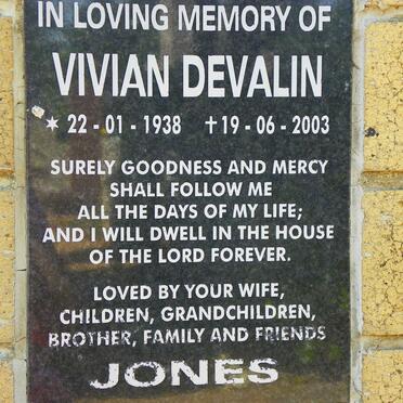 JONES Vivian Devalin 1938-2003