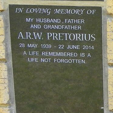 PRETORIUS A.R.W. 1939-2014