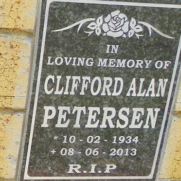 PETERSEN Clifford Alan 1934-2013