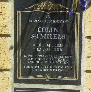 SAMUELS Colin 1935-2010