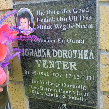 VENTER Johanna Dorothea 1942-2011