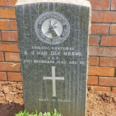 MERWE E.J., van der -1947