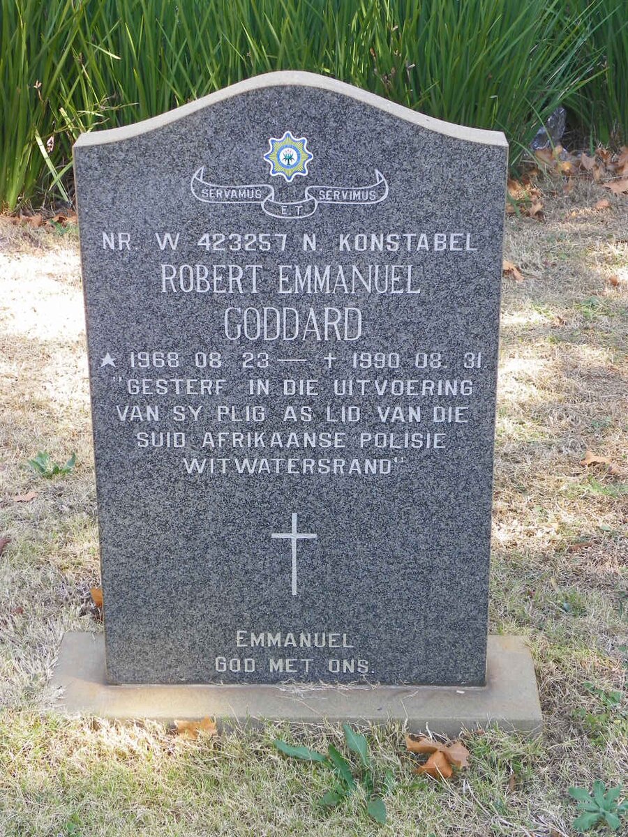 GODDARD Robert Emmanuel 1968-1990