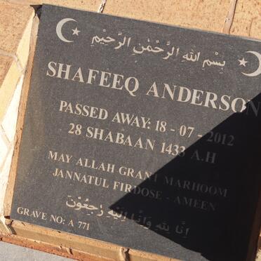 ANDERSON Shafeeq -2012