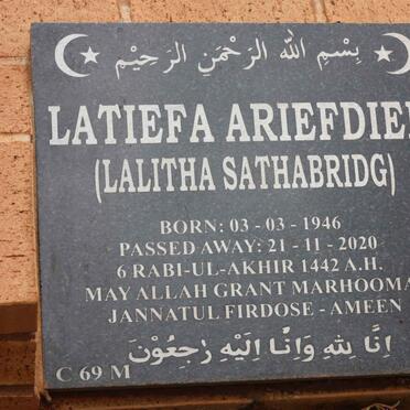 ARIEFDIEN Latiefa 1946-2020