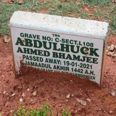 BHAMJEE Abdulhuck Ahmed -2021