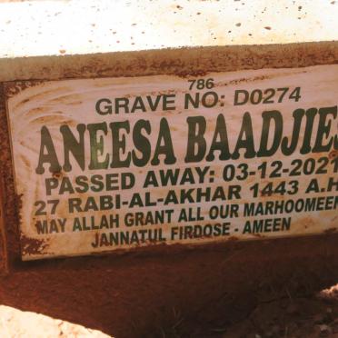 BAADJIES Aneesa -2021