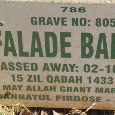 BAKALI Falade -2012