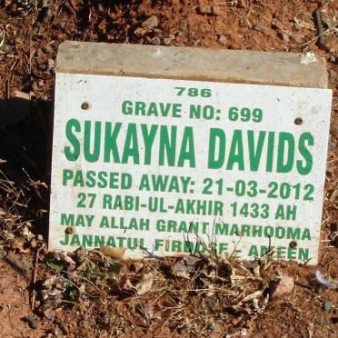DAVIDS Sukayna -2012